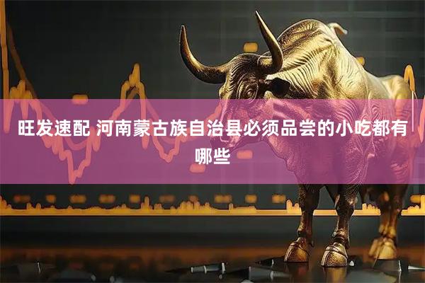旺发速配 河南蒙古族自治县必须品尝的小吃都有哪些