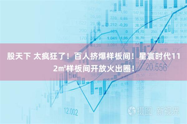 股天下 太疯狂了!百人挤爆样板间!星寰时代112㎡样板间开放火出圈!